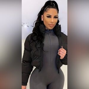 Forever 21 Black Women's Puffer Jacket